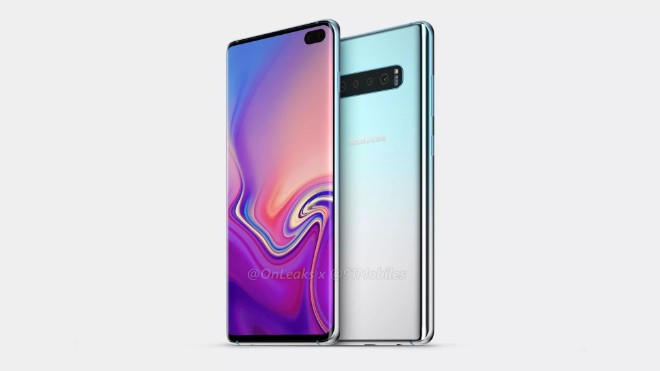 Galaxy S10 Plus có camera đục lỗ hình viên thuốc.