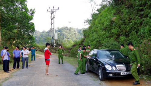 Hiện trường nơi phát hiện vụ việc.