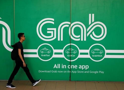 Bên ngoài văn phòng của Grab tại Singapore. Ảnh: ReutesBên ngoài văn phòng của Grab tại Singapore. Ảnh: Reutes