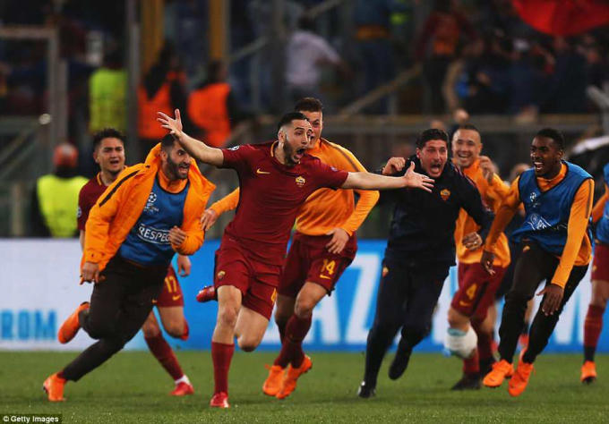 AS Roma đã có một trận đấu xuất sắc trên sân nhà. (Ảnh: Getty Images)