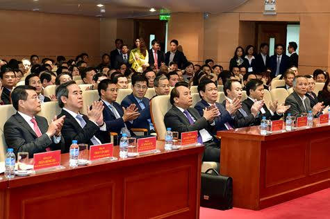 Thủ tướng Nguyễn Xuân Phúc và các đại biểu dự hội nghị. (Ảnh: VGP/Nhật Bắc)