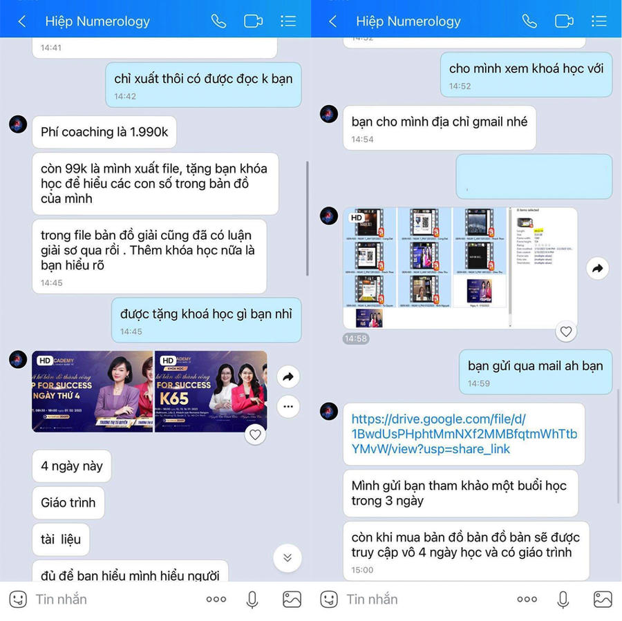 Một số đối tượng đã lấy cắp tài liệu của GEIN Academy để bán phá giá.