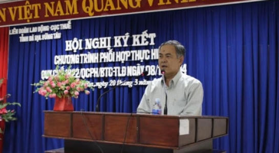 Cục trưởng Cục thuế tỉnh Bà Rịa - Vũng Tàu, ông Võ Thành Long (Ảnh: Tổng Cục thuế - Bộ Tài chính).