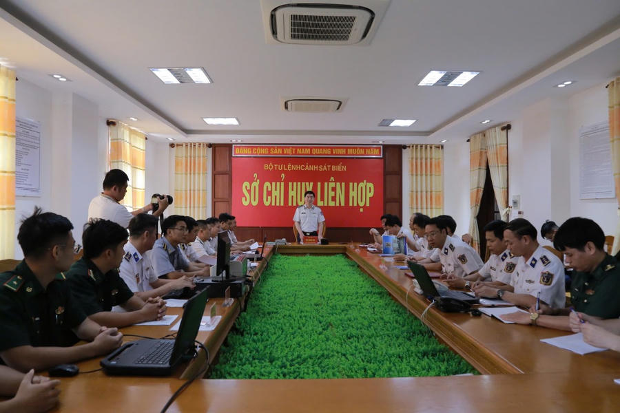 Quang cảnh buổi thăm, chúc Tết Sở chỉ huy liên hợp
