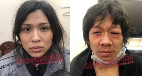 Cặp vợ chồng Nguyễn Minh Tuấn (SN 1989) và Nguyễn Thị Lan Anh (SN 1991) bạo hành cháu bé 3 tuổi tử vong. Ảnh Công an Nhân Dân