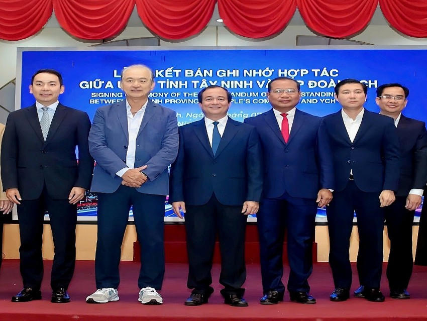 Phó Chủ tịch UBND tỉnh Tây Ninh Nguyễn Hồng Thanh tại buổi ký kết hợp tác với doanh nghiệp FDI tại tỉnh Tây Ninh