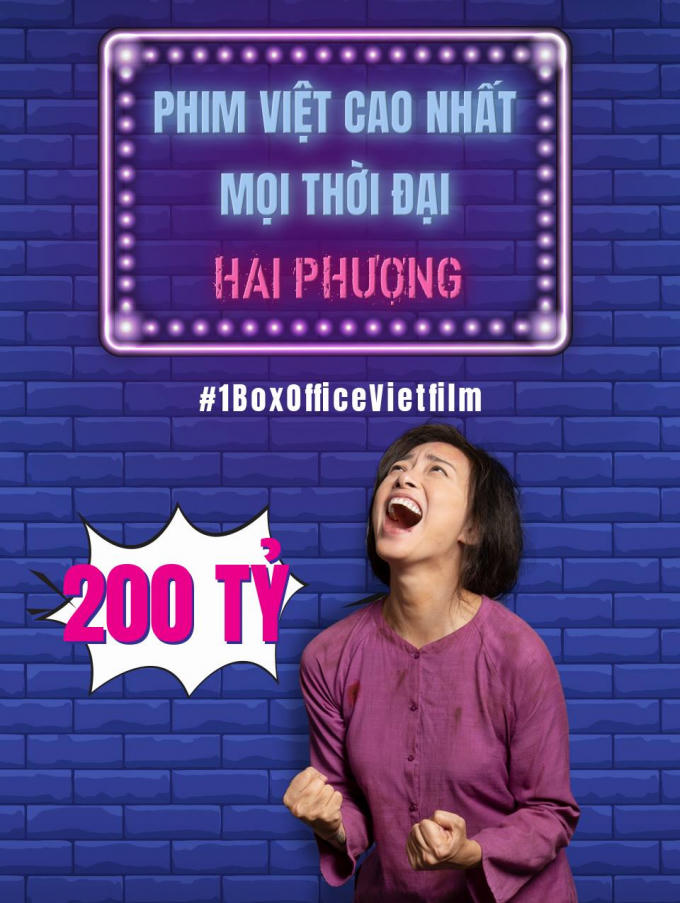 Hai Phượng chính thức trở thành phim Việt có doanh thu cao nhất lịch sử với 200 tỷ đồng