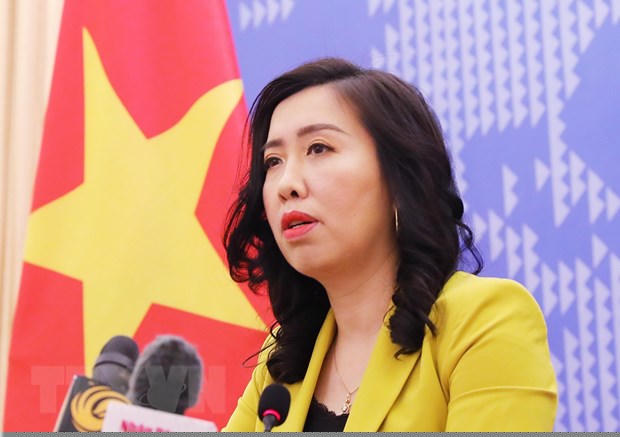 Người phát ngôn Bộ Ngoại giao Lê Thị Thu Hằng. (Ảnh: Lâm Khánh/TTXVN)