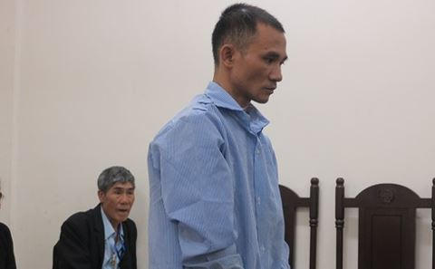 Bị cáo trong phiên tòa xét xử sơ thẩm.