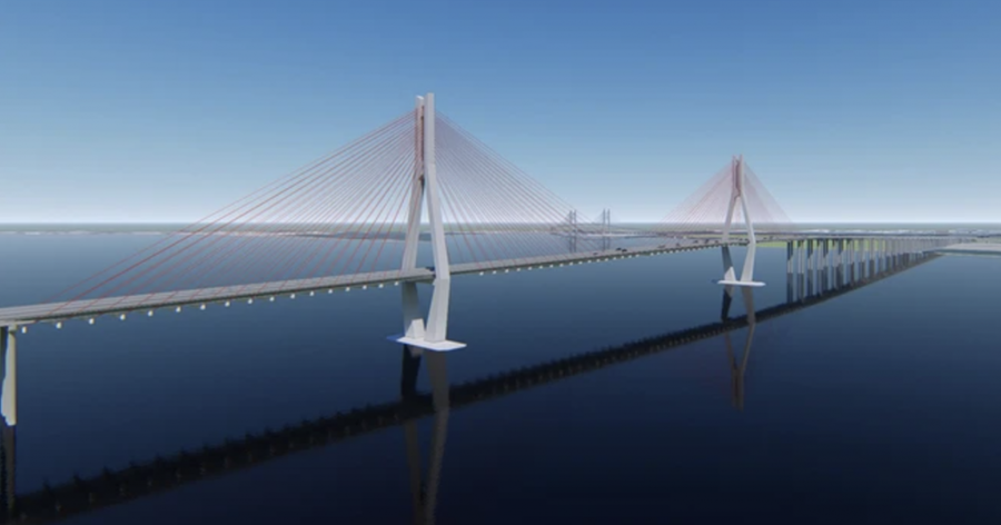 Mô phỏng cầu Cát Lái.