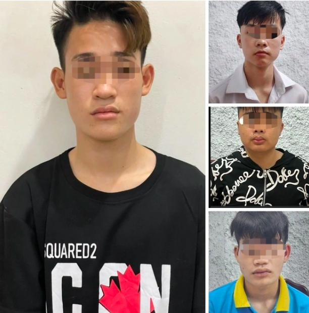 Các đối tượng tại cơ quan Công an. Ảnh ANTĐ
