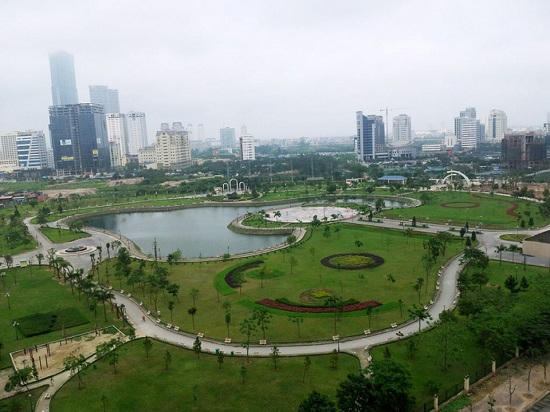 Công viên Cầu Giấy đang được nghiên cứu xây dựng bãi đỗ xe ngầm.