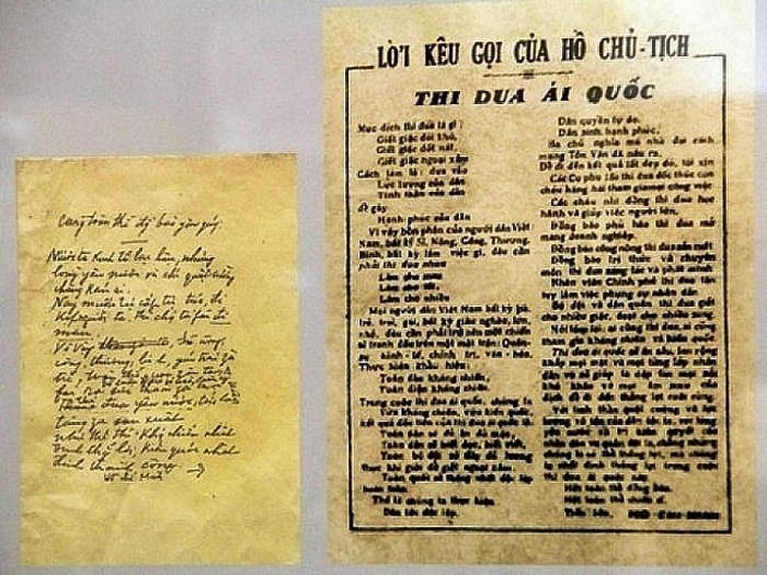ời kêu gọi thi đua ái quốc của Chủ tịch Hồ Chí Minh. (Ảnh: hochiminh.vn)