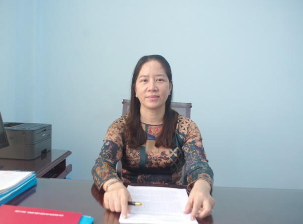 Bà Lê Kim Thúy - Bí thư Đảng ủy xã Vĩnh Mỹ, tỉnh Cà Mau.