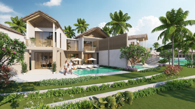 Villa đẳng cấp kề bên biển Bãi Kem đầy lãng mạn (Ảnh phối cảnh)