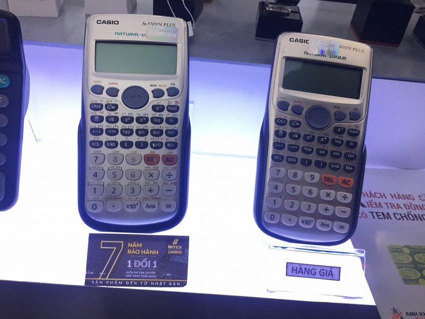 Máy tính Casio rất tin dùng ở thị trường Việt bị làm giả