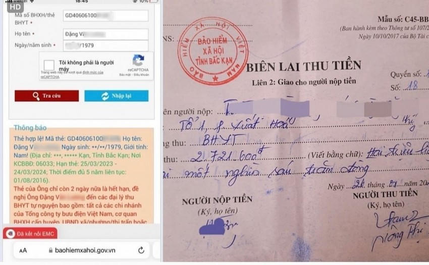 Người dân phường Xuất Hóa, TP. Bắc Kạn phát hiện bị "hụt" thời gian đóng bảo hiểm. (Ảnh: Công Luận)