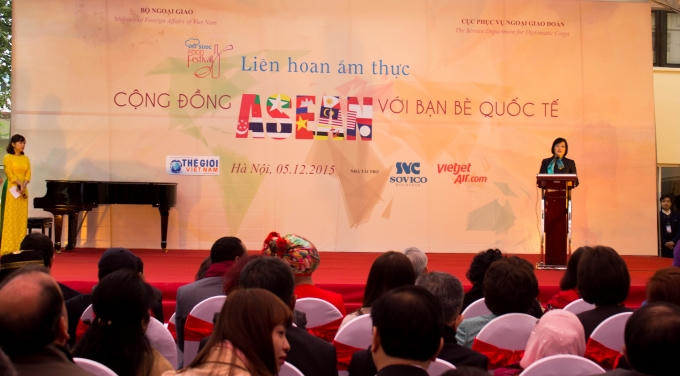 Liên hoan ẩm thực được tổ chức tại Khu Đoàn Ngoại giao Vạn Phúc, Hà Nội (Ảnh: Minh Tuấn)