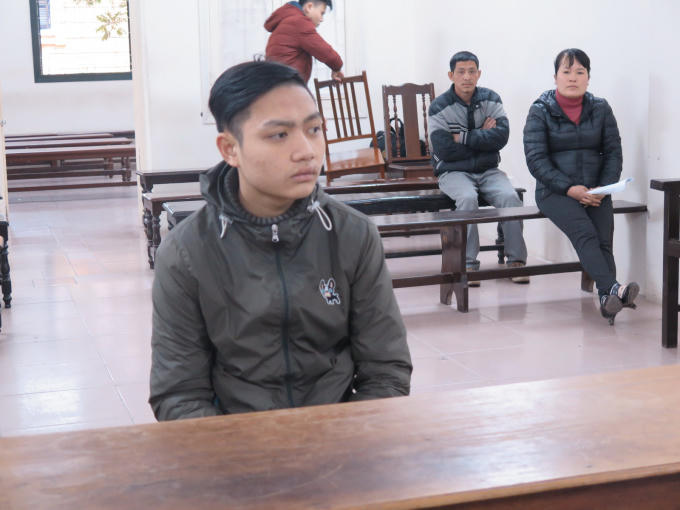 Bị cáo Trần Văn Dương tại tòa.