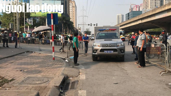 Thực nghiệm hiện trường tại khu vực Mỹ Đình.