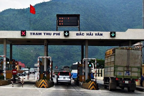Trạm thu phí Bắc hầm Hải Vân hoàn vốn dự án BOT hầm Phước Tượng - Phú Gia (Ảnh: Báo Giao thông).