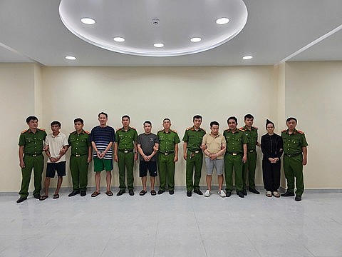 Các đối tượng bị bắt giữ