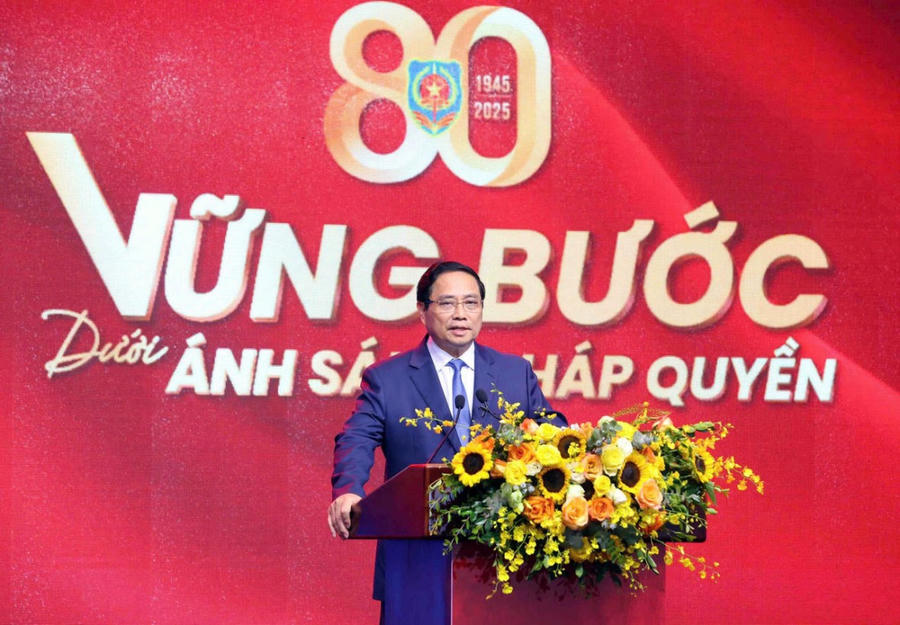 Thủ tướng Phạm Minh Chính phát biểu chỉ đạo tại Lễ kỷ niệm.