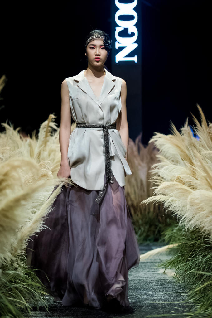 Hoa hậu Ngọc H&acirc;n g&acirc;y ấn tượng với bộ sưu tập thời trang thu đ&ocirc;ng