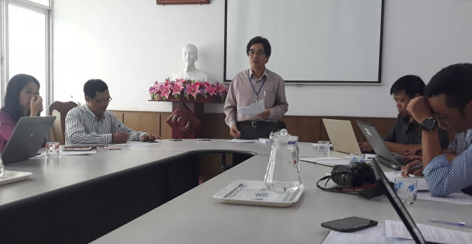 Ông Nguyễn Hóa- Phó Giám Đốc Sở Giáo Dục tỉnh Kon Tum tại buổi họp báo.