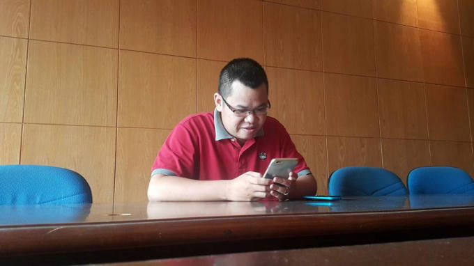 Nhà báo Trịnh Lê Nam.