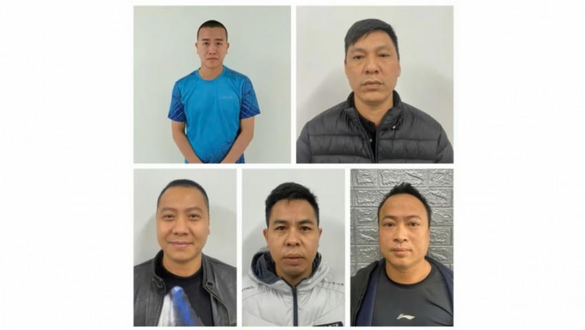 Một số đối tượng trong đường dây đánh bạc, tổ chức đánh bạc vừa bị bắt giữ.