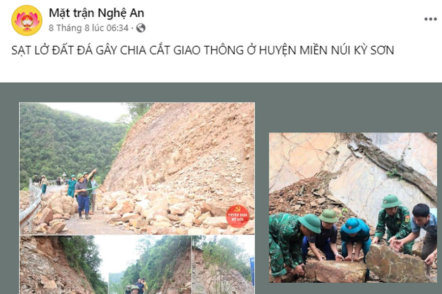 Trang Mặt trận Nghệ An cập nhật tình hình trên địa bàn tỉnh.