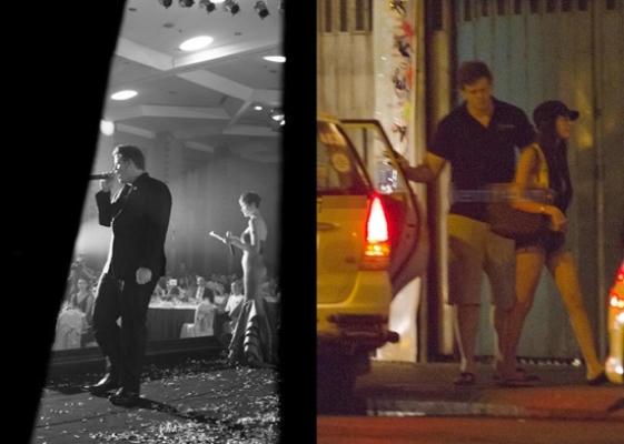 Bức ảnh chụp trộm giữa phố cách đây hơn 1 năm của Elly Trần với bạn trai Tây, từng được cư dân mạng chia sẻ chóng mặt trên mạng xã hội. Ảnh: Internet.