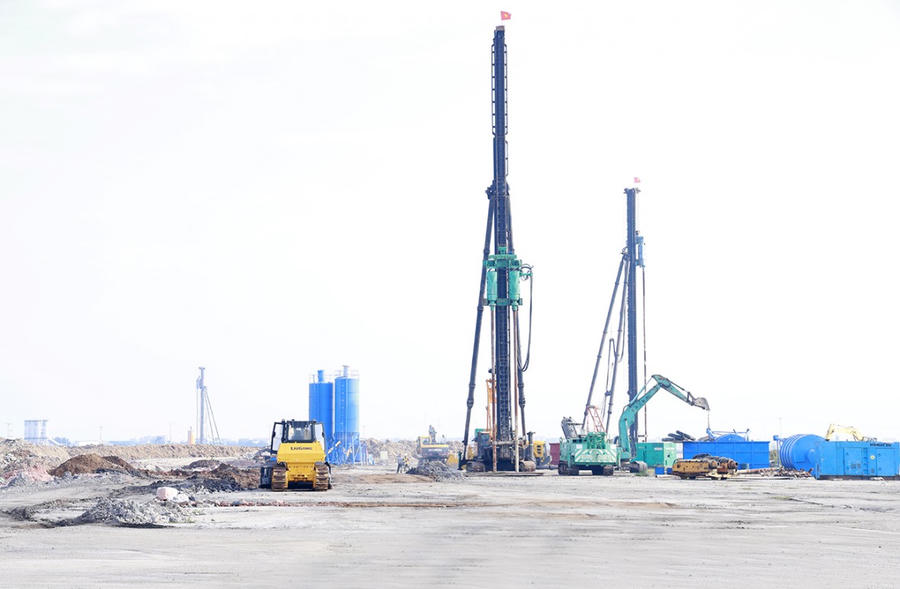 Các hạng mục Dự án Cảng hàng không Quốc tế Gia Bình đang được đẩy nhanh tiến độ.