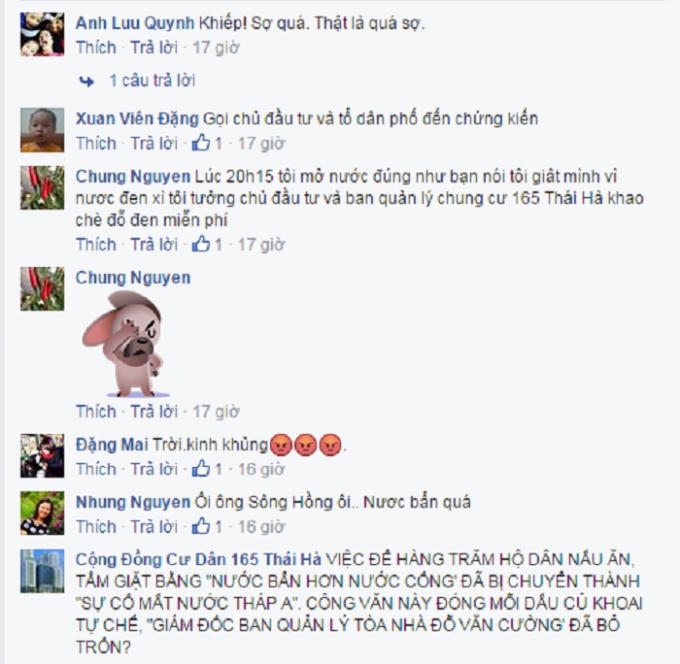 Phản ứng của các hộ dân sau khi xem clip.