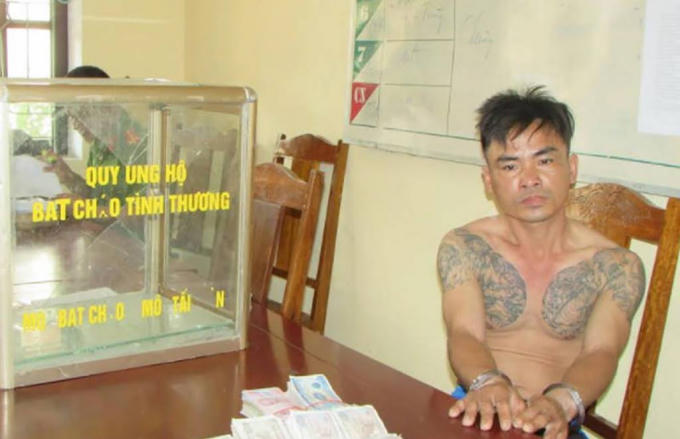 Đối tượng Hội tại cơ quan điều tra.