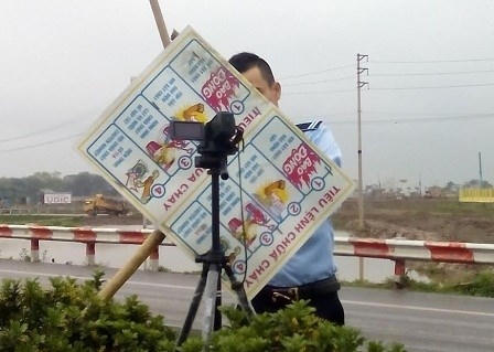 Hình ảnh Cienco 1 cung cấp cho thấy đơn vị này bị cản trở ghi hình đếm xe.