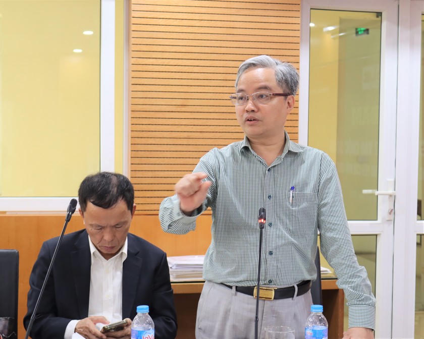 TS. Nguyễn Quang Thái, Tổng cục trưởng Tổng cục Thi hành án dân sự phát biểu tại Tọa đàm.