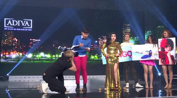 Kiều Linh trong vai Hồ Ngọc Hả nhái lại diễn viên Hồ Ngọc Hà