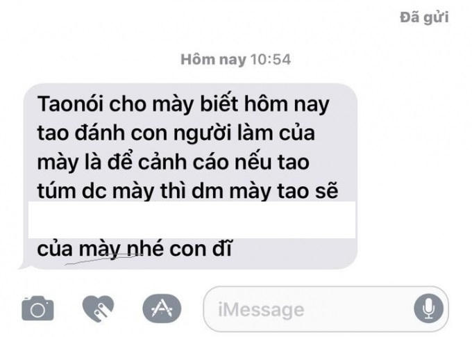Tin nhắn của kẻ lạ gửi người nhà ông Kim gián tiếp thừa nhận hành hung chị L. vào sáng 1/2