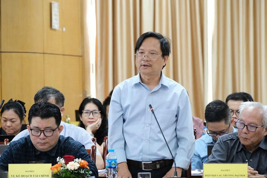 Ông Vũ Hoàng Linh, Chủ tịch hội đồng Trường ĐH Khoa học tự nhiên, ĐHQG Hà Nội (Ảnh: Ngọc Trang).