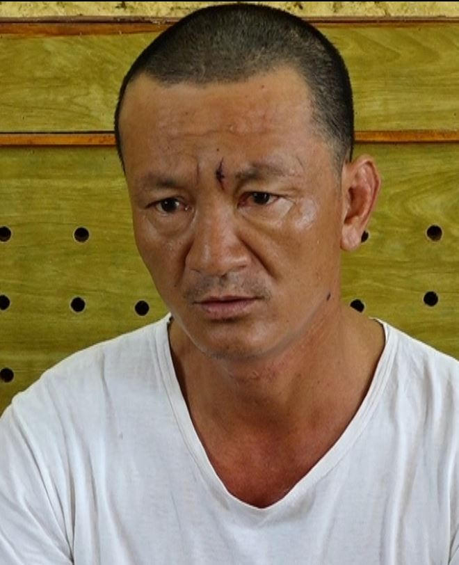 Đối tượng Uyên tại cơ quan công an. Ảnh do công an cung cấp.