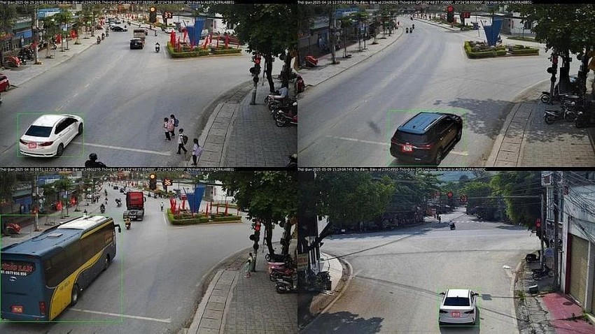 Hình ảnh phương tiện không chấp hành hiệu lệnh của đèn tín hiệu giao thông (vượt đèn đỏ). Ảnh: Công an tỉnh Hà Giang.