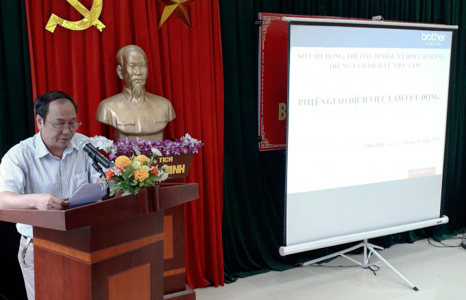 Ông Nguyễn Ngọc Quang, Phó Chủ tịch UBND huyện Bảo Lâm phát biểu khai mạc Hội nghị.