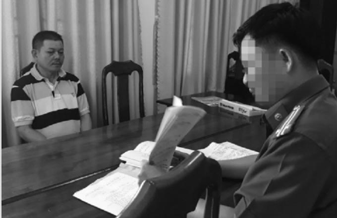 Đối tượng Trần Đức Vinh tại PC52 Công an Quảng Nam.