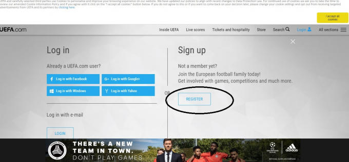 Chọn google (không chọn Facebook vì không tương thích)
