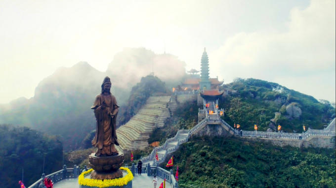 Kim Sơn Bảo Thắng Tự - chốn linh thi&ecirc;ng ẩn giữa m&acirc;y ng&agrave;n