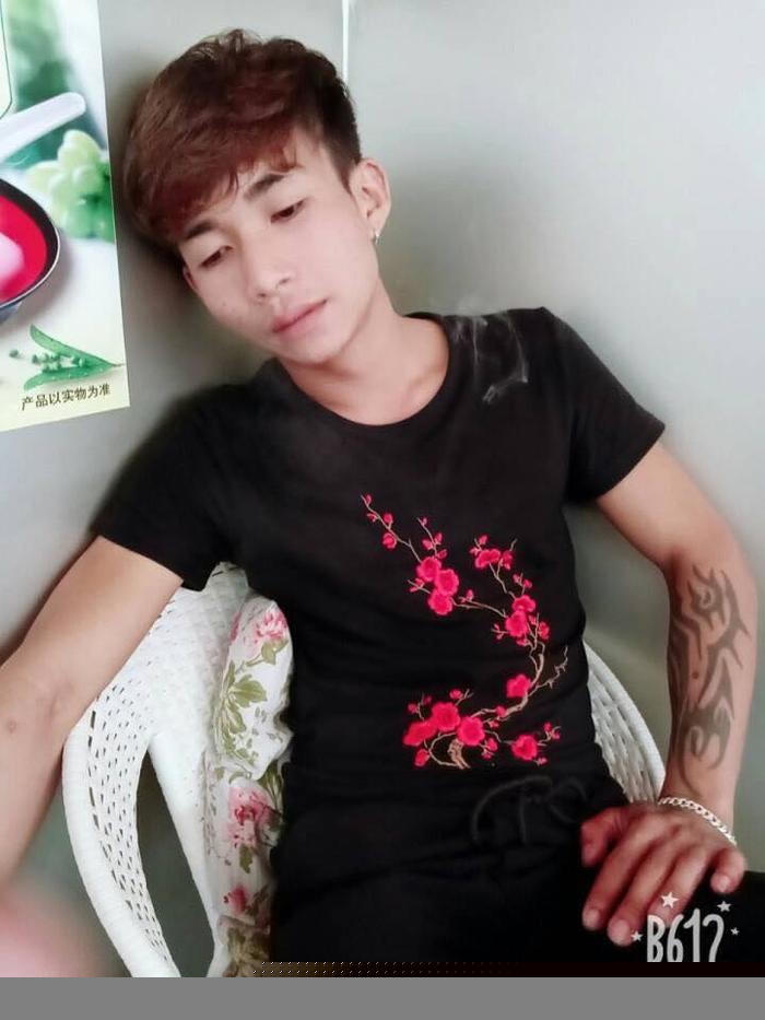 Hình ảnh đối tượng Đinh Văn Giáp lan truyền mạng xã hội.