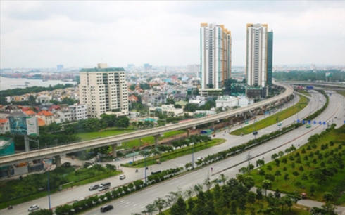 Tuyến metro Bến Thành - Suối Tiên đang được hoàn thiện.