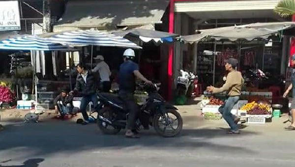 Hiện trường vụ ẩu đả. Ảnh Dân Việt